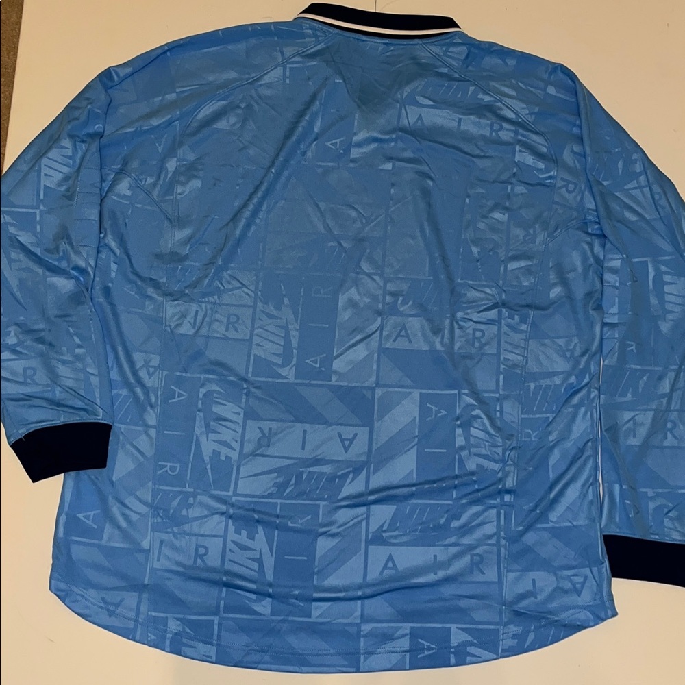 Nike Air Shirt Men's XL Tall Long Sleeve Jersey Soccer  Blue HM8987 XLT - Picture 9 of 9